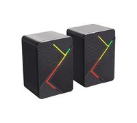 Qsvbeeqj Haut-parleur multimédia de base avec éclairage couleur et audio clair pour barre de son de divertissement de bureau avec effets de couleur vibrants