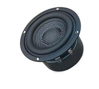 Qsvbeeqj Haut-parleur rond de 7,6 cm - Caisson de basses - 6 Ohm/8 Ohm - Côté en caoutchouc - Amplificateur rond pour Home Cinéma Woofer