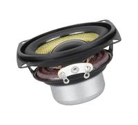 Qsvbeeqj Haut-parleurs en néodyme 52 mm 15 W 4Ω double structure et cônes en fibre de verre pour l'amélioration du son automobile ABS métal grande puissance