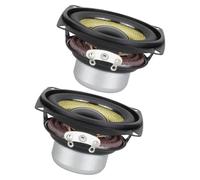 Qsvbeeqj Haut-parleurs professionnels doubles 52 mm 4 Ω Faible impédance Haute efficacité Convient à la plupart des appareils sonores Néodyme Petit