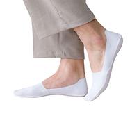Qsvbeeqj Hommes Mince Bas Coupe Pas Show Boat Chaussettes Cool Sans Couture Invisible Antidérapant Silicone Grip Plat Liner Chaussettes Invisibles Pour Filles, Blanc, Taille Unique