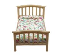 Qsvbeeqj Impression florale rurale miniature simple pour décoration de maison de poupée 1/12 meubles en bois maison de poupée scène d'affichage accessoire mobilier miniature