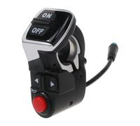 Qsvbeeqj Interrupteur de guidon de trottinette électrique pour scooter électrique - Clignotants marche/arrêt - Pour Kugoo M4 - Bouton marche/arrêt pour feux de massage - Pour baignoire - Interrupteur