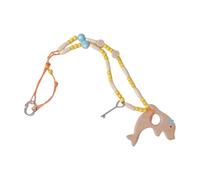 Qsvbeeqj Islande Styles Dauphin Collier Pendentif Collier Fait à la Main Conception de Perles Chaîne de Clavicule pour Plage Accessoires de Vacances Fait à la Main Île Collier de perles