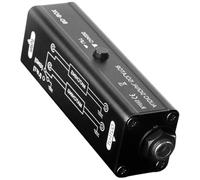 Qsvbeeqj Isolateur de bruit de musique 6 35 mm Signaux Signaux Dispositif de réduction du bruit Bâtiment en métal pour artistes de scène et ingénieurs d'enregistrement Isolation métallique