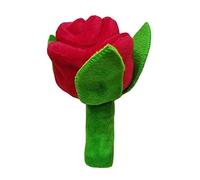 Qsvbeeqj Jouet interactif en peluche à mâcher pour chiens de petite taille et chiens - Jouet couineur en forme de fleur de rose pour réduire l'ennui