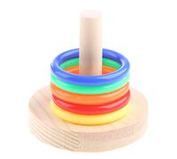 Qsvbeeqj Jouets d'entraînement pour perruche de bureau Ringtoss Jeu de bureau Ringtoss Perroquet Oiseau Gag Cadeaux Lampe LED Coucher de soleil Projecteur de lumière Nuit Arc-en-ciel
