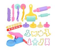 Qsvbeeqj Kit d'outils de pâte à moisissures et animaux de dessin animé merveilleux pour les enfants et l'exploration Encourager l'imagination La créativité Effets Ils font des jouets de cuisine pour