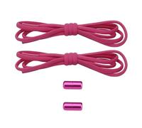 Qsvbeeqj Lacets de chaussures paresseux en nylon hautement élastique avec agrafes métalliques pour différents types de chaussures de sport, cordes pour un usage quotidien, pour étudiants, rose rouge