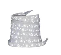 Qsvbeeqj Lacets réfléchissants à la mode motif cœur unisexe lacets de chaussures pour plusieurs styles de chaussures accessoires lacets réfléchissants unisexes, blanc, 100