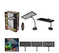 Qsvbeeqj Lampe d'aquarium USB avec fonction minuterie, 3 modes d'éclairage, 10 niveaux de luminosité pour aquariums de poissons, plantes à faible consommation d'énergie LED