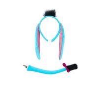 Qsvbeeqj L'ensemble de costume d'âne comprend une queue, un bandeau, un nez, un nœud papillon, une jupe, un costume d'Halloween pour enfant, accessoire de costume d'âne