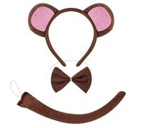 Qsvbeeqj L'ensemble de costume de singe comprend un bandeau queue de singe, un gant, une jupe, un costume d'Halloween, une tenue de bébé, un costume de cosplay