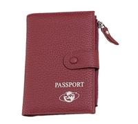 Qsvbeeqj Les passeports légers couvrent les pièces de monnaie avec suffisamment d'espace de stockage pour les femmes et les hommes et les billets de banque La valise de passeport organisée, a