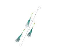 Qsvbeeqj Leurre de pêche Crochet de pêche appât Lures Crochet avec perles incandescentes Crochet pour eau salée Sabiki Lake Accessoires de pêche
