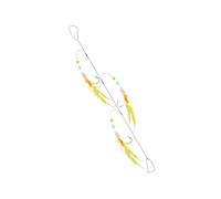 Qsvbeeqj Leurre de pêche Crochet de pêche appât Lures Crochet avec perles incandescentes Crochet pour eau salée Sabiki Lake Accessoires de pêche