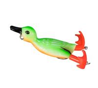Qsvbeeqj Leurre de Pêche Souple Hélice 3D Pêche Appâts Canards Topwaters Natation Appât Double Crochet Leurre de Canard Appât Artificiel