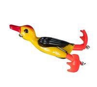 Qsvbeeqj Leurre de Pêche Souple Hélice 3D Pêche Appâts Canards Topwaters Natation Appât Double Crochet Leurre de Canard Appât Artificiel