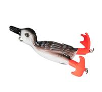 Qsvbeeqj Leurre de Pêche Souple Hélice 3D Pêche Appâts Canards Topwaters Natation Appât Double Crochet Leurre de Canard Appât Artificiel