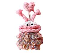 Qsvbeeqj Lèvres épaisses Monstres Tirez Type Clés Sac À Main Tricoter Clés Portefeuilles Drôle Cas De Voiture Ménage Titulaire À La Main Tricot Keyss Portefeuilles Voiture, H, Taille Unique