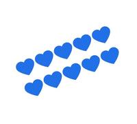 Qsvbeeqj Lot de 10 autocollants colorés en forme de cœur pour voiture - Réfléchissants et imperméables - Avec adhésif puissant - Pour décoration extérieure - Réparation de rayures - En PVC imperméable