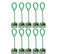 Qsvbeeqj Lot de 10 filets de pelle à poisson professionnels pour aquariums - Utilisation multifonctionnelle - Avec poignée confortable - Accessoires d'aquarium