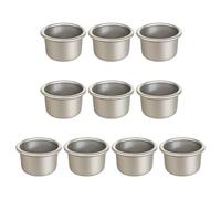 Qsvbeeqj Lot de 10 petits moules à gâteaux en aluminium antiadhésifs pour cupcakes et darioles en aluminium