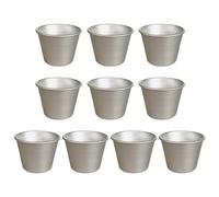 Qsvbeeqj Lot de 10 petits moules à gâteaux en aluminium antiadhésifs pour cupcakes et darioles en aluminium