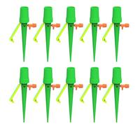 Qsvbeeqj Lot de 10 pics d'auto-irrigation pour plantes d'intérieur extérieures automatiques avec vannes pour un réglage facile des systèmes d'irrigation de jardin épines auto-hydratantes