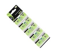 Qsvbeeqj Lot de 10 piles bouton alcalines 1,55 V pour montres, calculatrices et jouets AG0/AG1/AG2/AG3/AG4/AG5