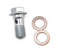 Qsvbeeqj Lot de 10 vis creuses et rondelles en acier inoxydable pour étrier de frein maître-cylindre