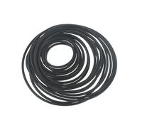 Qsvbeeqj Lot de 100/50 courroies communes assorties pour cassettes d'enregistreur - Courroies rondes en caoutchouc de 1,5 mm