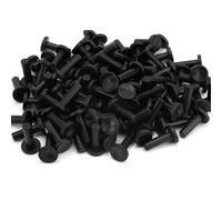 Qsvbeeqj Lot de 100 capuchons d'extrémité de tuyau d'arrosage haute efficacité - Bouchons de buse flexibles - Accessoires d'arrosage flexibles - Bouchons d'extrémité de tube d'irrigation agricole