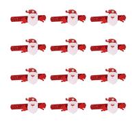 Qsvbeeqj Lot de 12 bracelets de Noël Slap pour enfants et adultes - Confortables - Décorations de poignet de vacances