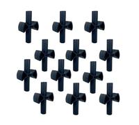 Qsvbeeqj Lot de 12 pôles d'espacement pour trampoline - Entretoises en plastique - Sécurité de rechange