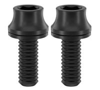 Qsvbeeqj Lot de 2 boulons de cage pour bouteille d'eau M5 x 12 mm en alliage pour support de vélo - Accessoires de cyclisme faciles à utiliser