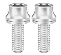 Qsvbeeqj Lot de 2 boulons de rechange pour cage de bouteille d'eau - En alliage - Vis à tête hexagonale - Accessoires de vélo de route