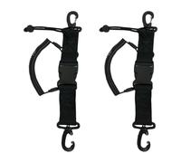 Qsvbeeqj Lot de 2 câbles de sécurité étanches - Crochet double face - Approches plus sûrs pour l'équipement sous-marin - Bobines à ressort en nylon haute résistance - Corde de plongée