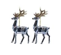 Qsvbeeqj Lot de 2 cintres en acrylique de qualité supérieure en forme de festival scintillants pour décoration de fête de Noël et cadeaux