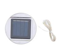 Qsvbeeqj Lot de 2 couvercles de composants de réparation de lumière solaire avec panneau en silicone haute performance lampes solaires de jardin accessoires de jardin kit de remplacement de lumière de