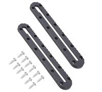 Qsvbeeqj Lot de 2 supports de rails de pêche à profil bas pour kayak - Accessoires de kayak - Accessoires de sauvetage - Accessoires de kayak - Accessoires de kayak