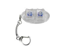 Qsvbeeqj Lot de 2 touches de touches pour jouets - Testeur de porte-clés - Commentaires tactiles pour soulager l'anxiété - Jouet de bureau et de voyage - Porte-clés créatif