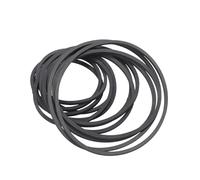 Qsvbeeqj Lot de 20 courroies d'entraînement pour machine à bande Assortiment de sangles en caoutchouc 1 2 mm de largeur pour l'entretien des records 35-65 mm Pliage Courroie en caoutchouc