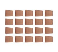 Qsvbeeqj Lot de 20 plaques prototypes pré-soudées 5 x 7 cm 2 54 mm Espacement des trous 1 2 mm d'épaisseur Planche en bakélite Carte de circuit imprimé précise Kit de prototype d'alésage précis