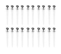 Qsvbeeqj Lot de 20 vis d'appât de pêche à la carpe avec anneaux de flottaison Pinces Rigs Tackle Accessoires de pêche à la carpe Attaque