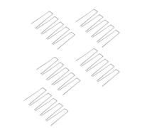 Qsvbeeqj Lot de 25 épingles à agrafes de jardin en forme de U pour ancrage sécurisé des plantes, design coupe-vent, insertion facile du sol, fixations de jardin polyvalentes