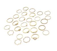 [Qsvbeeqj] Lot de 28 bagues en forme de cœur au design élégant pour femme avec strass