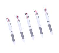 Qsvbeeqj Lot de 3, 5 ou 10 stylos multicolores en 1 - 3 couleurs - Pour noter un journal - Stylo à bille rétractable pour bureau scolaire - Marqueurs de mise en valeur pour notes