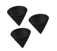 Qsvbeeqj Lot de 3 doublures de jardin en feutre noir 30,5 cm/30,5 cm/30,6 cm/40,6 cm - Inserts de pots de plantes suspendus - Cônes moulés et respirants - Pour la santé des racines