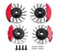 Qsvbeeqj Lot de 4 adaptateurs de disque de frein pour roue en aluminium pour 1/10 sur télécommande routière, accessoires de télécommande de dérive